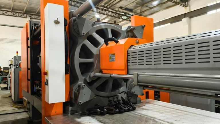Injetora com servomotor Chen Hsong em operação na linha de produção